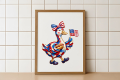 Hand Painted 4th of July Goose PNG Product Image 4