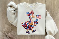 Hand Painted 4th of July Goose PNG Product Image 5