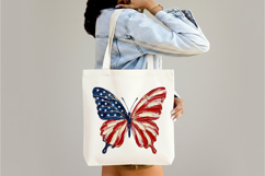 Hand Painted Patriotic Butterfly PNG Product Image 3