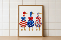 Hand-Painted Patriotic Goose PNG Product Image 4