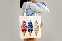Hand-Painted Patriotic Ice Cream Cones PNG Product Image 3