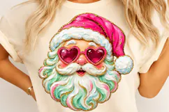 Pink Santa Christmas PNG | Glam Heart Sunglasses Pinkmas Png Product Image 3