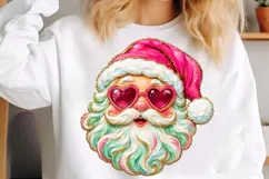 Pink Santa Christmas PNG | Glam Heart Sunglasses Pinkmas Png Product Image 4