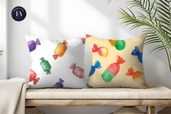 Colorful Candy Wrapping Hand Painted Digital Paper Product Image 2