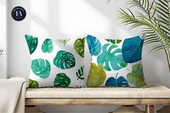 Tropical Greenery Monstera Seamless Pattern Digital Paper Product Image 2