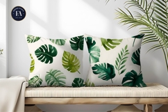 Tropical Greenery Monstera Seamless Pattern Digital Paper Product Image 2