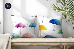 Umbrellas Drifting in Air Seamless Digital Paper Product Image 2
