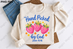 Hand Picked by God Christian Bible Verse Png Product Image 3