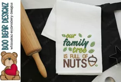 Our family tree is full of nuts embroidery file Product Image 2