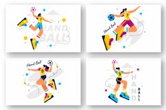 8 Handball Sports Illustration Product Image 2