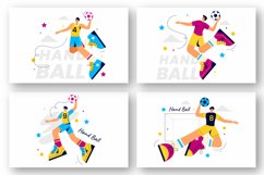 8 Handball Sports Illustration Product Image 3