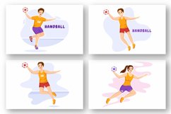 12 Handball Sports Illustration Product Image 3
