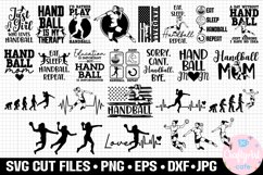 Handball Girl Female Handballer SVG Bundle Cricut Product Image 1