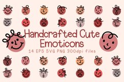 Handcrafted cute emoticons bundle Product Image 1