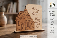 3D Hand Drawn Style Stands Bundle Laser Cut. Stand Decor SVG Product Image 2