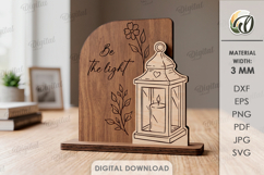 3D Handdraw Style Stand Laser Cut. Stand Decor SVG Product Image 1