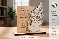 3D Hand Drawn Style Stands Bundle Laser Cut. Stand Decor SVG Product Image 13