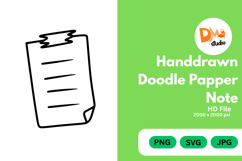 Handdrawn Doodle Papper Note Product Image 1