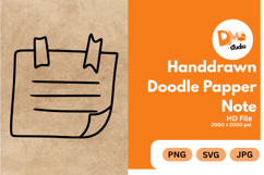 Handdrawn Doodle Papper Note Product Image 1