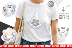 Handheld Console Gamer Ghost Sublimation Product Image 1