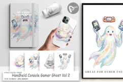 Handheld Gamer Ghost Digital Paper Product Image 1