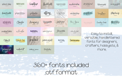 The Handlettered Font Bundle - Over 360 Fonts! Product Image 2