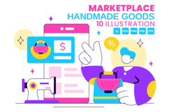 10 Marketplace For Handmade Goods Illustration Product Image 1