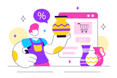 10 Marketplace For Handmade Goods Illustration Product Image 4