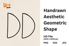 Handrawn Aesthetic Geometric Shape Product Image 1