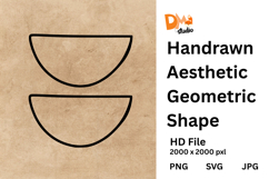 Handrawn Aesthetic Geometric Shape Product Image 1