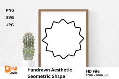 Handrawn Aesthetic Geometric Shape Product Image 1
