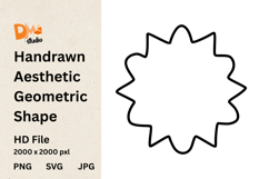Handrawn Aesthetic Geometric Shape Product Image 1