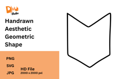 Handrawn Aesthetic Geometric Shape Product Image 1