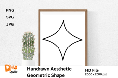 Handrawn Aesthetic Geometric Shape Product Image 1