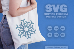 Handrawn Snowflake SVG Bundle of 10 Product Image 11