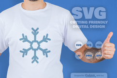 Handrawn Snowflake SVG Product Image 1