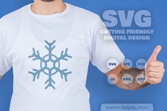 Handrawn Snowflake SVG Product Image 1