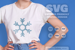 Handrawn Snowflake SVG Product Image 1