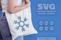 Handrawn Snowflake SVG Product Image 3