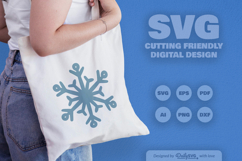 Handrawn Snowflake SVG Bundle of 10 Product Image 6