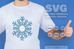 Handrawn Snowflake SVG Product Image 2