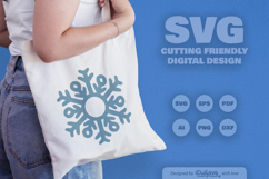 Handrawn Snowflake SVG Bundle of 10 Product Image 4