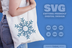 Handrawn Snowflake SVG Product Image 3