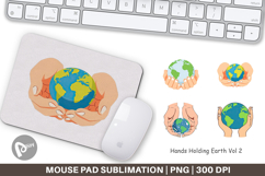 Mouse Pad Hands Holding Earth Product Image 1