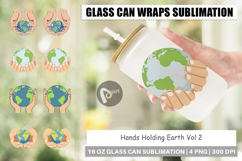 Glass Can Hands Holding Earth Product Image 1