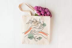 Hands decorated with foliage clipart. Concept support svg Product Image 4