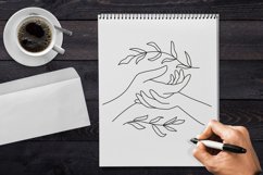 Hands decorated with foliage clipart. Concept support svg Product Image 7