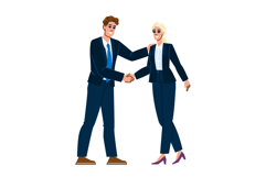 trust handshake agreement vector Product Image 1