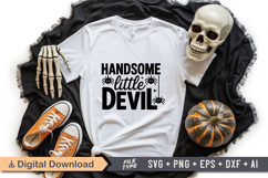 Handsome Little Devil SVG File | Spooky Halloween SVG Product Image 1