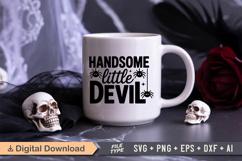 Handsome Little Devil SVG File | Spooky Halloween SVG Product Image 2